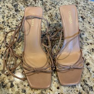Express lace up heels